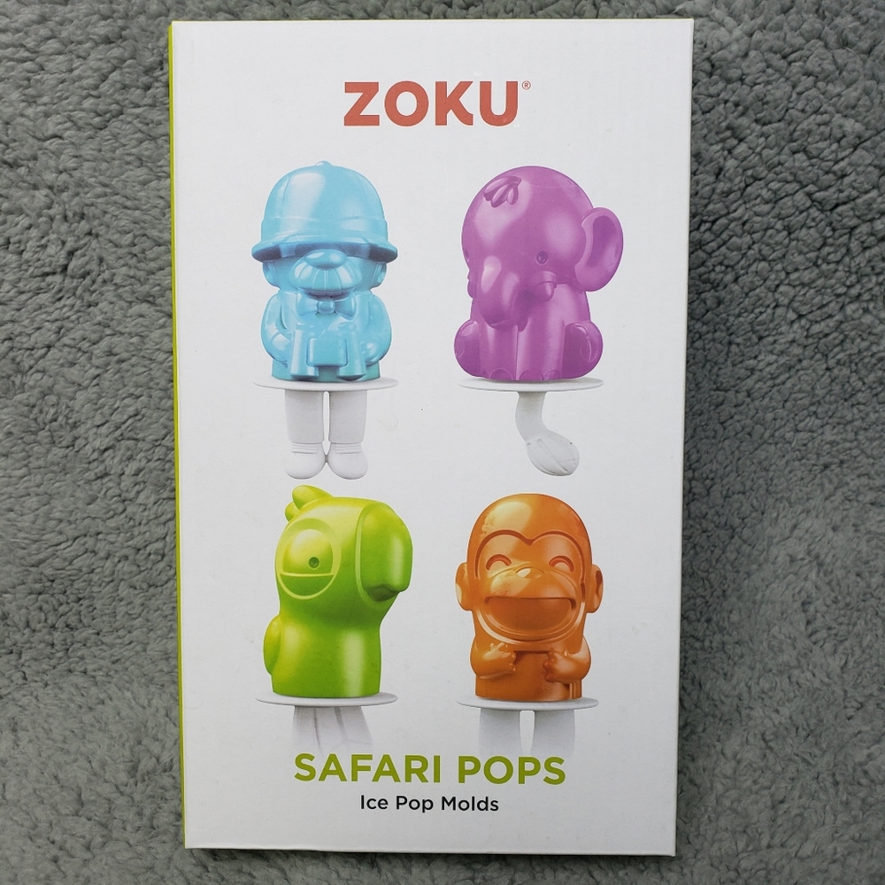 ZOKU Safari Ice Pop Molds (4 Pops)